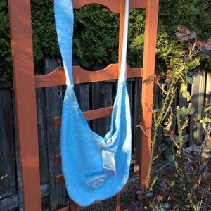 Ireland’s Eye boho crossbody knit bag lambwool NEW